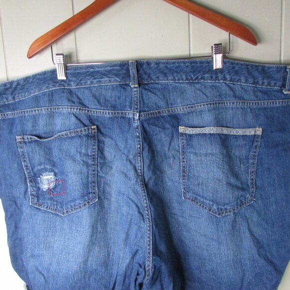 Old Navy Plus Denim Shorts 28 Roll Cuff Blue - Picture 13 of 13